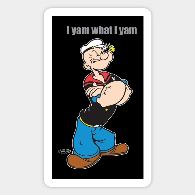 Popeye Magnet by BonzoTee